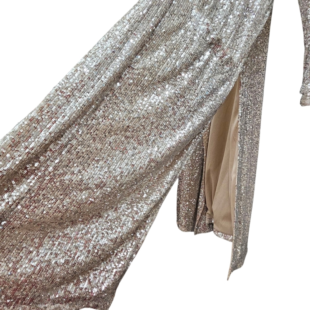 BB DAKOTA Nwot Silver Sequin Showstoper By Steve Madden Duster/Jacket - Picture 12 of 17